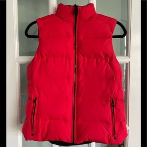 Ralph Lauren LRL Womens Red Puffer Vest🤩 ❤️ Size Medium